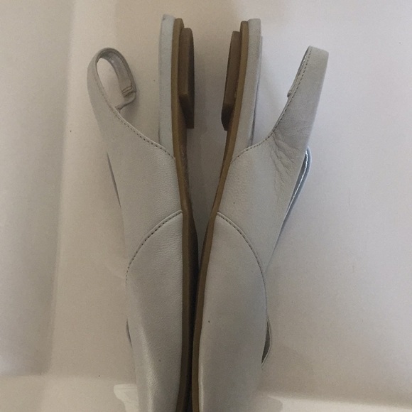 J. Jill Dove grey sling back flats 6m - Picture 4 of 8